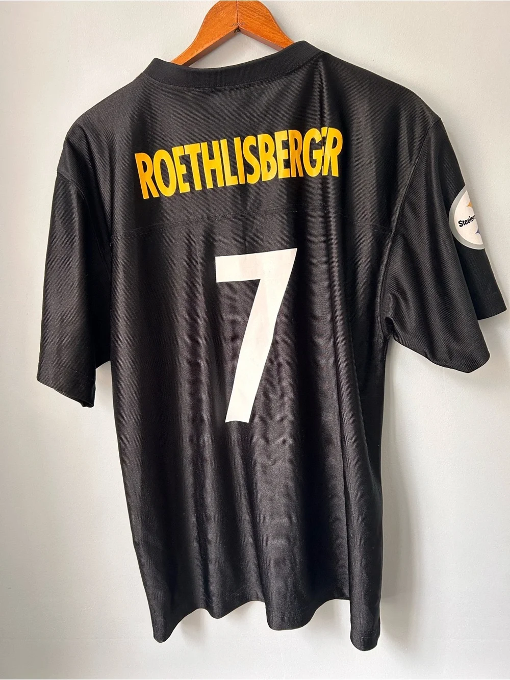 Ben Roethlisberger Jersey Youth XL Extra Large 18-20 Black Pittsburgh Steelers